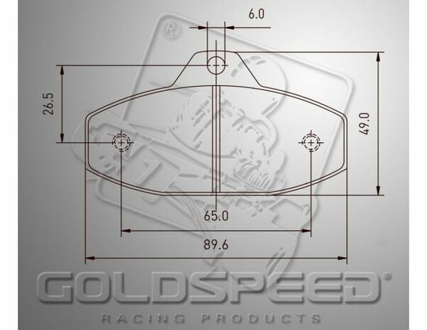 Goldspeed remblok set SKM-EVO-2 TYPE