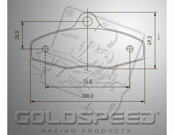 Goldspeed remblok set EA-BIREL-FIRST TYPE REAR