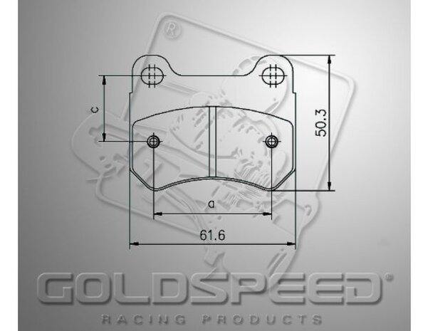 Goldspeed remblok set PAROLIN-FIRST-ENERGY TYPE