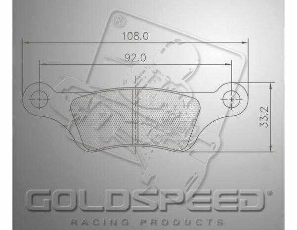 Goldspeed remblok set RM1 KART-MAGURA ELECTRO RIMO KART TYPE