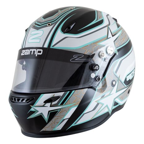 Zamp ZR-72 Matt zwart / grijs / blauw (FIA-8859 / SNEL 2020)