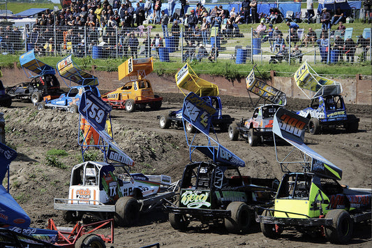 Brandwerende gekeurde onderkleding voor de autocross