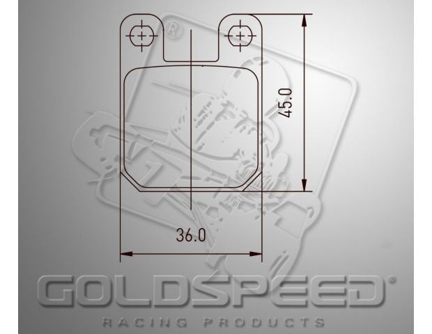Goldspeed remblok set Type Brembo front