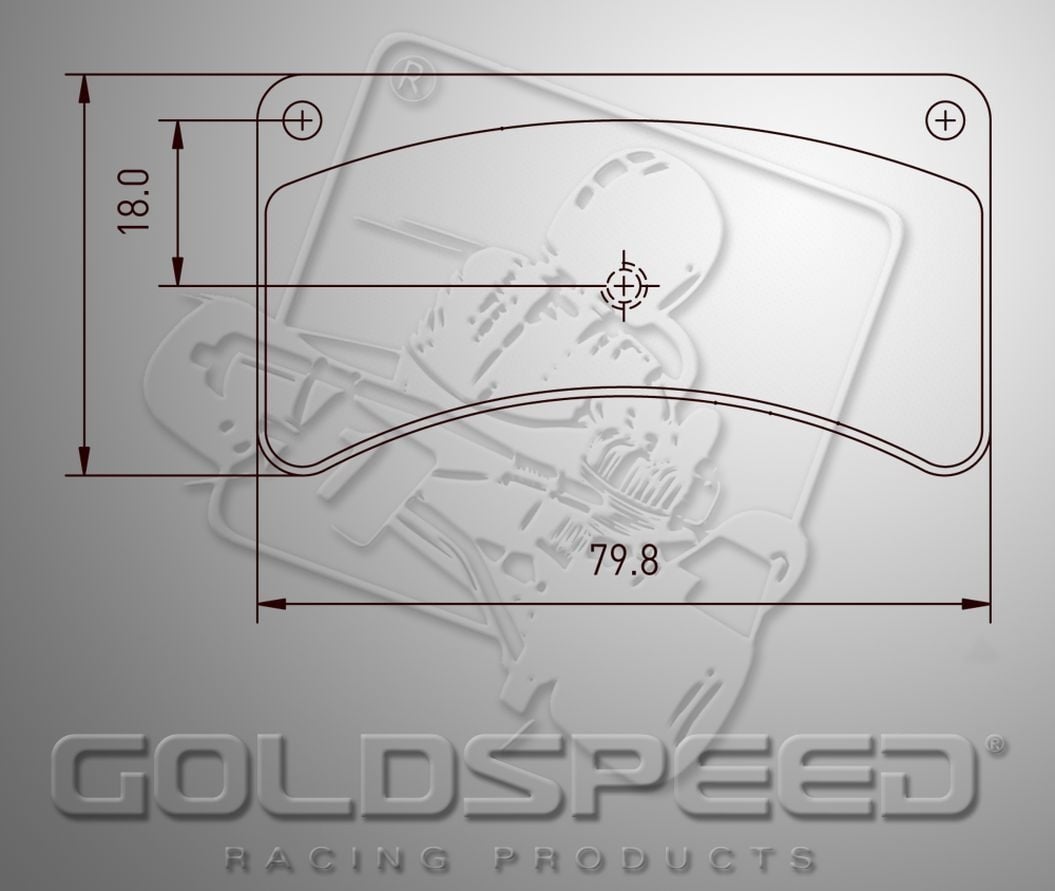 Goldspeed Bremsbelagsatz Typ Kellgate 4 & 5 Hinten