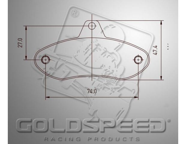 Goldspeed remblok set EA COMP-FIRST-WK TYPE REAR