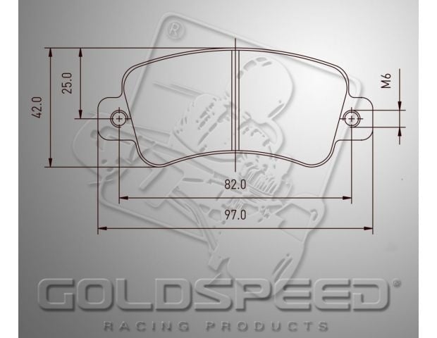 Goldspeed Bremsbelagsatz KART COMPONENT