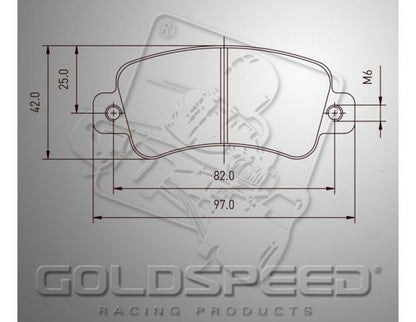 Goldspeed Bremsbelagsatz KART COMPONENT
