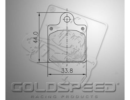 Goldspeed brake pad set Type CRG / Zanardi