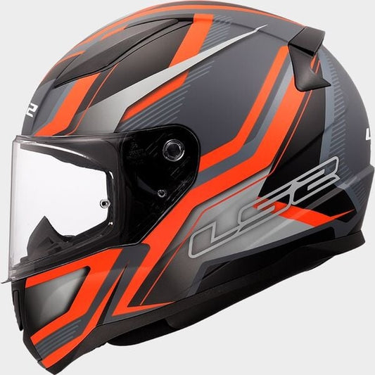 LS2 FF353 Rapid II Flitz Matt Orange/Gray
