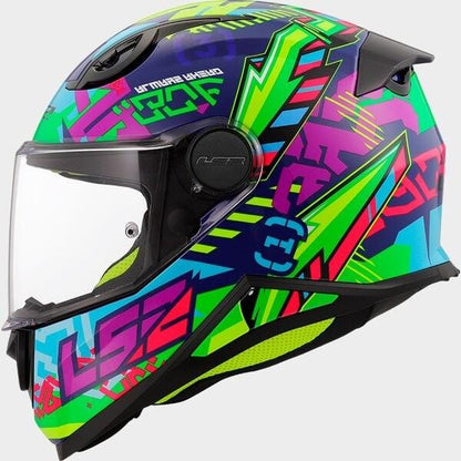 LS2 FF812 Kids Svent blauw / groen - KartKings
