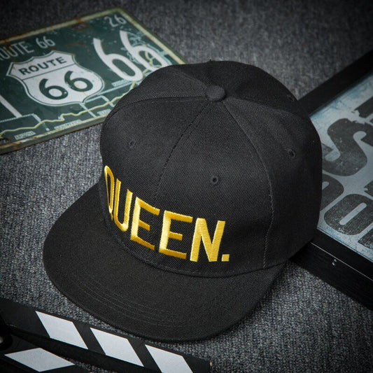 QUEEN Snapback Cap Schwarz/Gold | Kappe | Gold