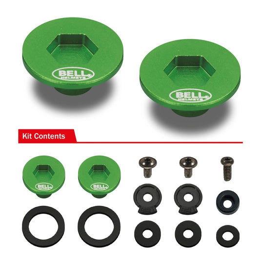 Bell KC7 CMR screw set green