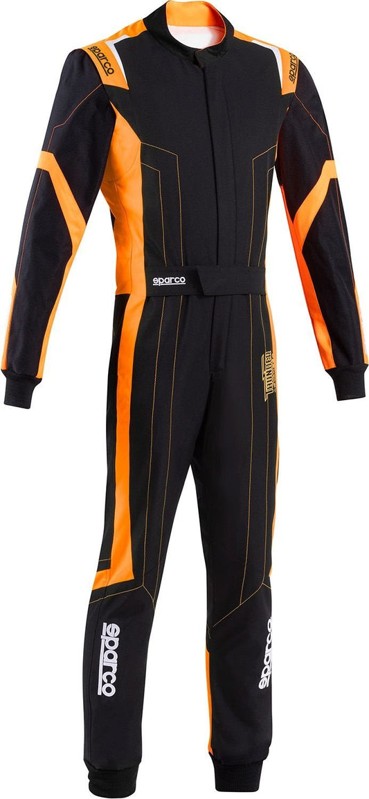 Sparco thunder advanced overall zwart/oranje
