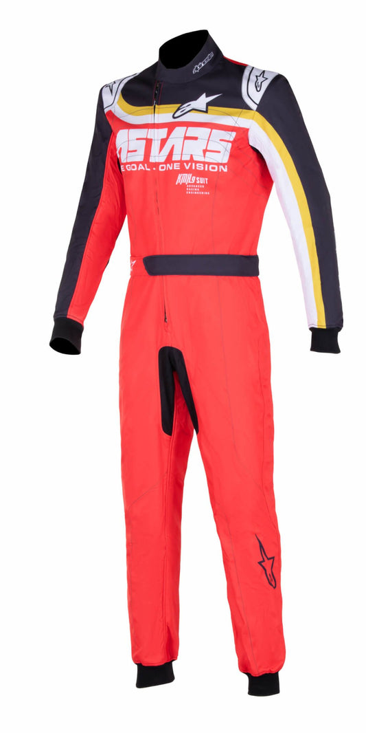 Alpinestars KMX-9 V3 Graphic 2 Rot / Zwart / Messingbraun
