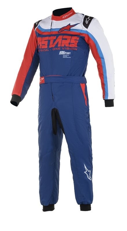Alpinestars KMX-9 v2 S Graphic Blau/Rot/Weiß Kinder