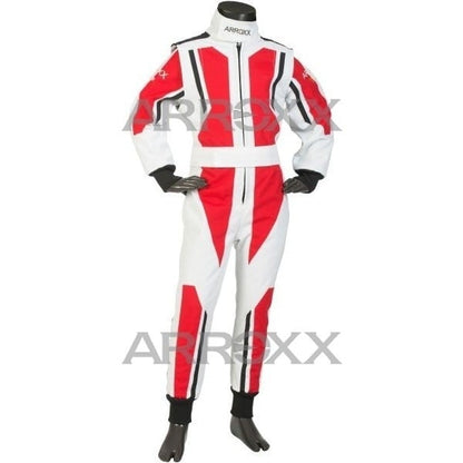 Arroxx Level 2 Overall Weiß/Rot/Schwarz