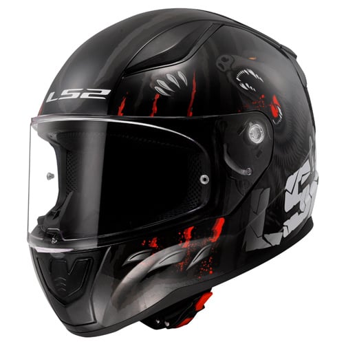 LS2 FF353 Rapid II Claw black/red