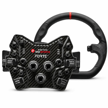Asetek SimSports Forte GT Button Box (Black, Aluminum) - KartKings