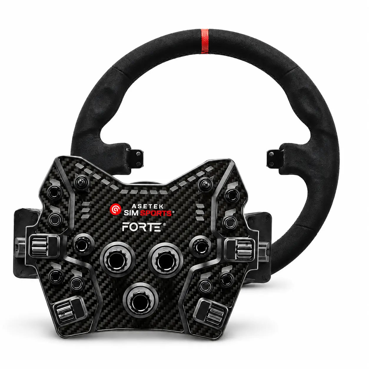 Asetek SimSports Forte GT Button Box (Black, Aluminum) - KartKings