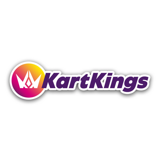 KartKings-Aufkleber ausgeschnitten