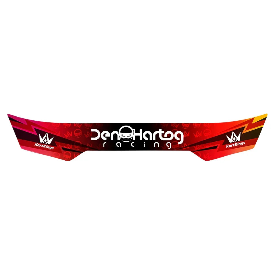 Den Hartog Racing Viziersticker Rood Zwart KartKings Design Den Hartog Racing Viziersticker Rood Zwart KartKings Design