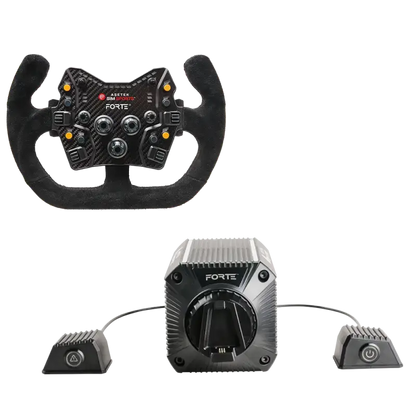 Asetek SimSports Forte (18nm) Direct Drive Wheel Base + Forte GT Wheel Bundle