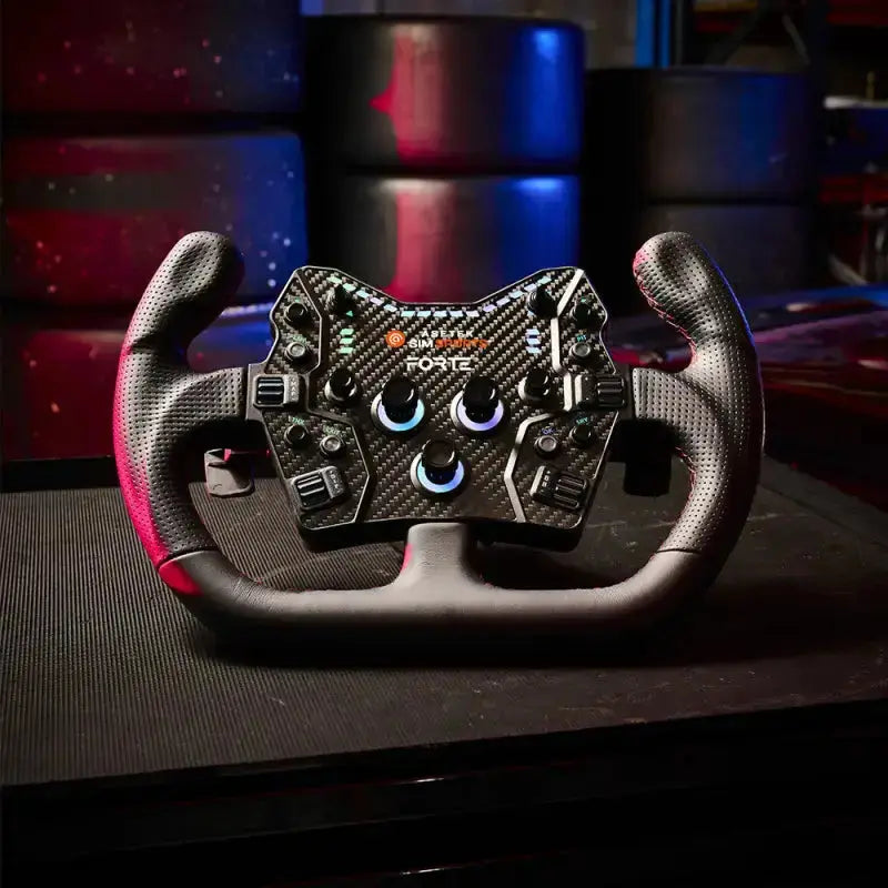 Asetek SimSports Forte GT Button Box (Black, Aluminum) - KartKings