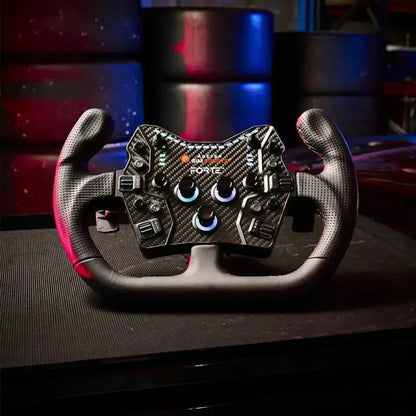 Asetek SimSports Forte GT Button Box (Black, Aluminum) - KartKings