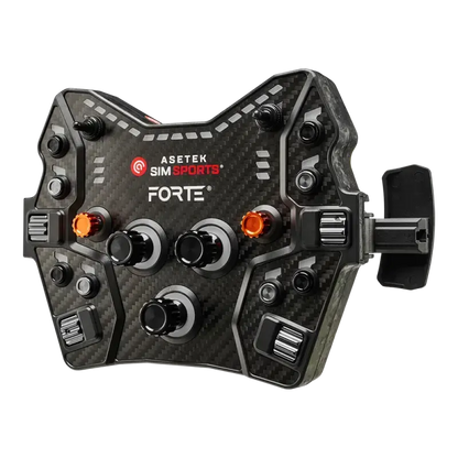 Asetek SimSports Forte GT Button Box (Black, Aluminum) - KartKings