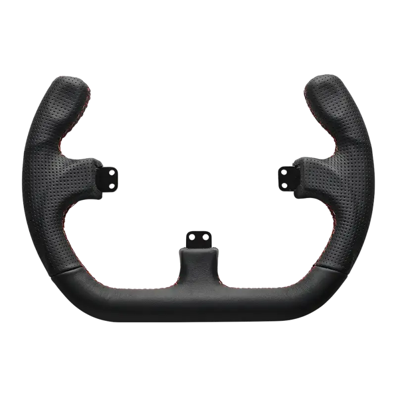 Asetek SimSports Open D Black Leather Rim - KartKings