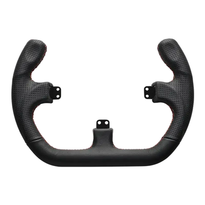 Asetek SimSports Open D Black Leather Rim - KartKings