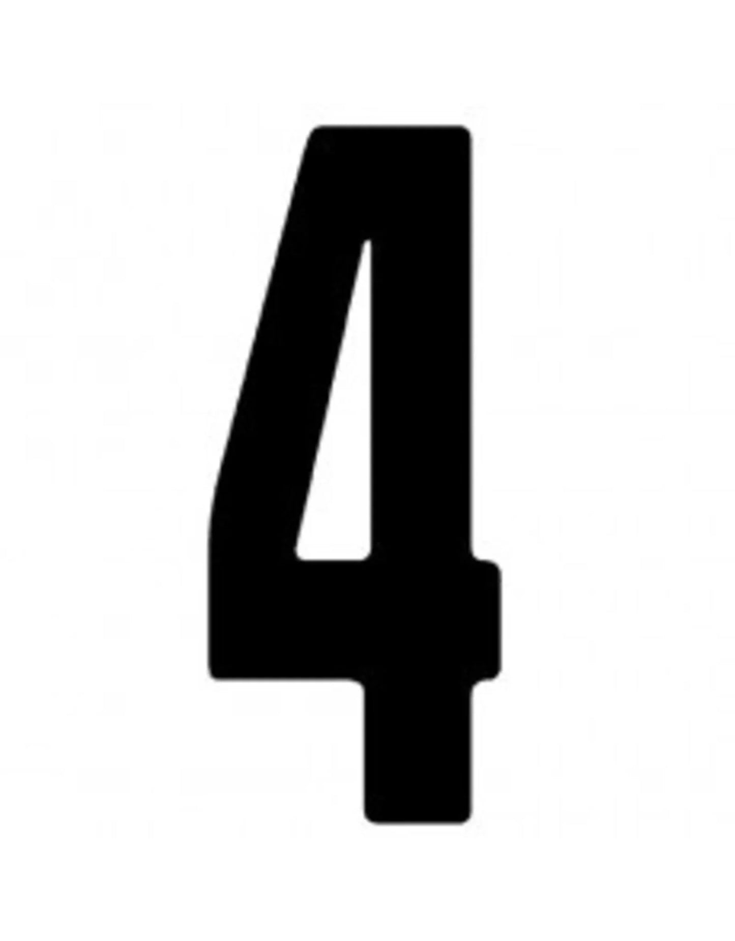 CRG plakcijfer zwart - KartKings