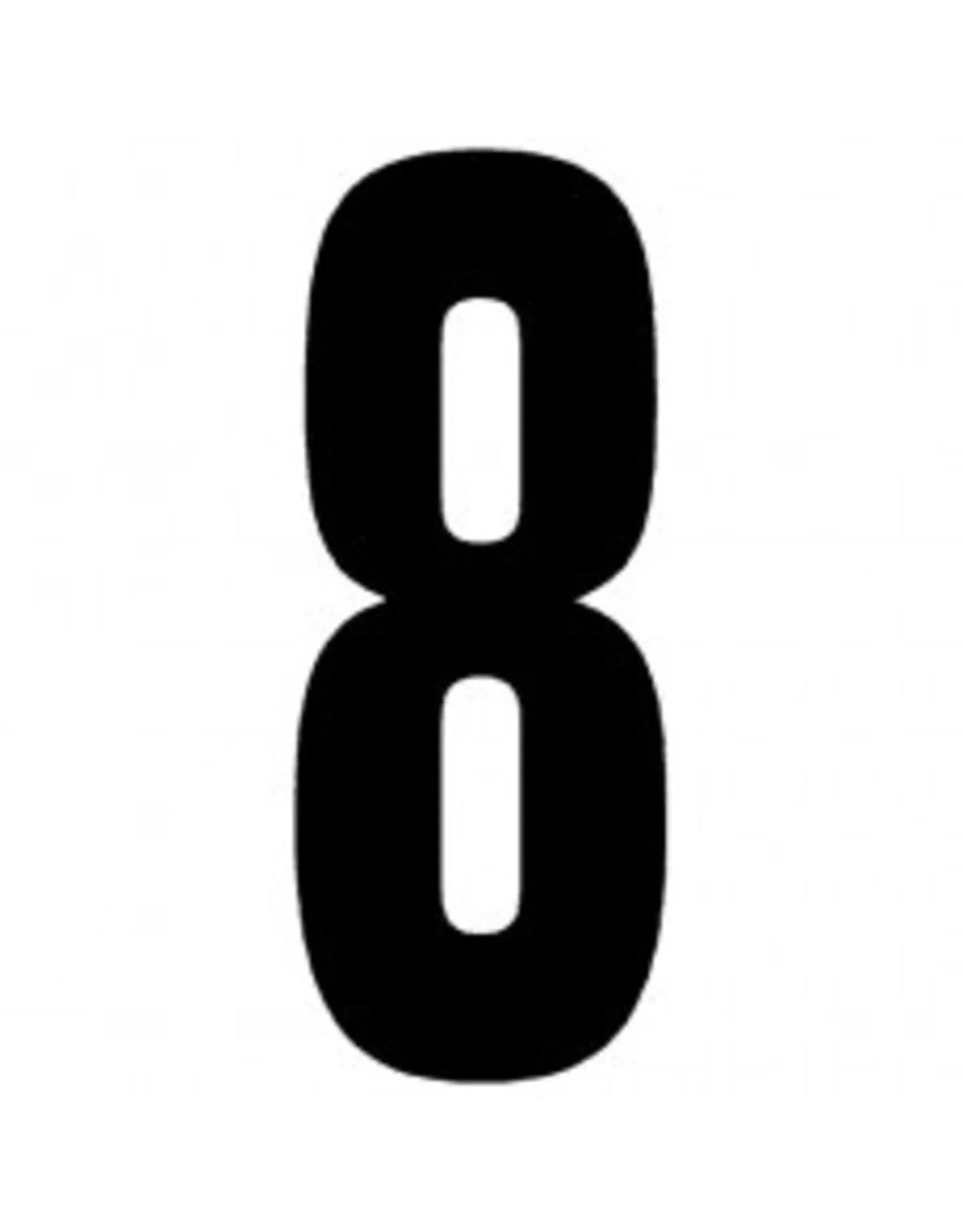 CRG plakcijfer zwart - KartKings