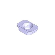 IPK Fusee caster plaat 0 graden / 10MM Bout gat