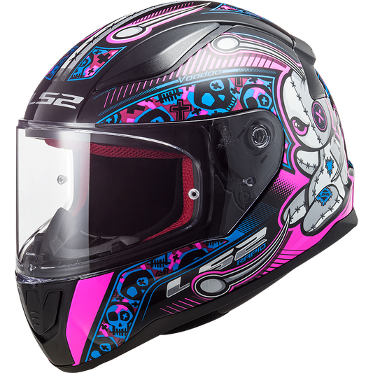 LS2 FF353 Rapid mini Kids helmet Voodoo black/pink