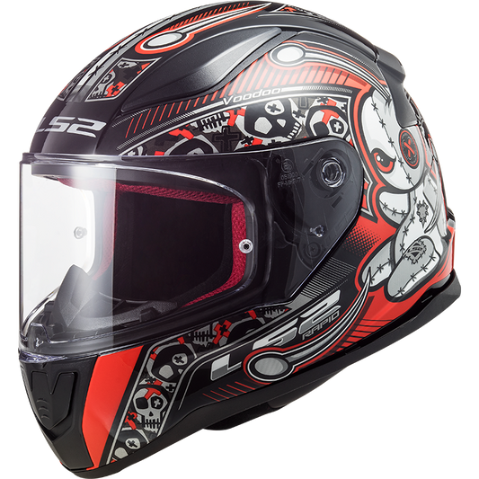 LS2 FF353 Rapid mini Kids helmet Voodoo black/red
