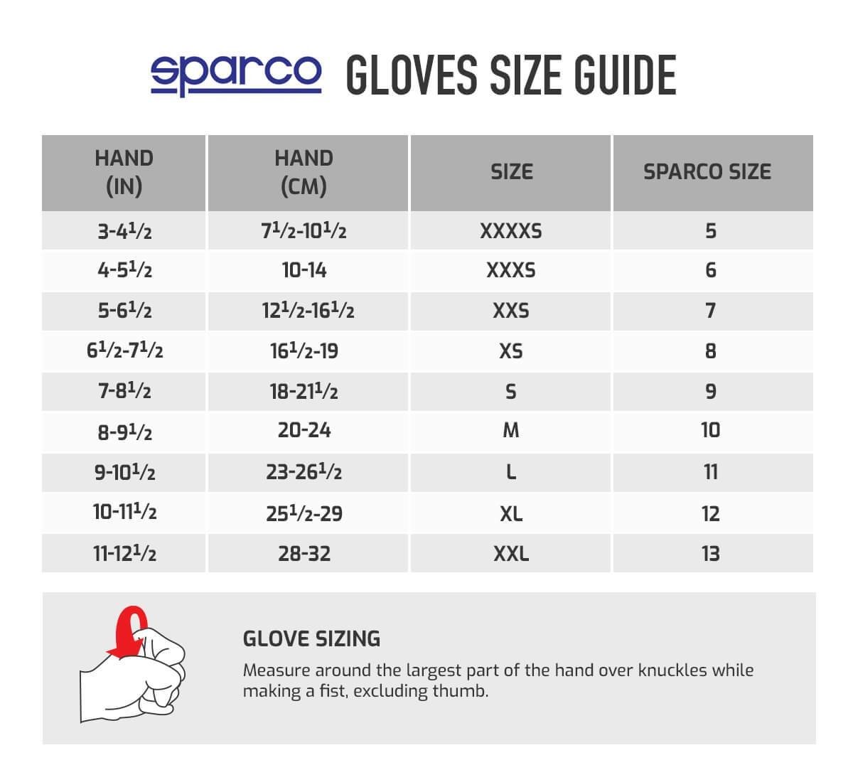 Sparco K -Arrow+ (FIA 8877-2022) kart gloves Red / Black