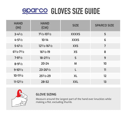 Sparco K -Arrow+ (FIA 8877-2022) kart gloves Red / Black