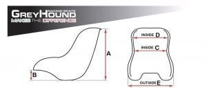 Greyhound Standarddesign 2020 Kartstuhl