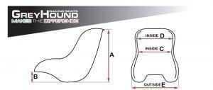 Greyhound standaard stoel met ronde bodem - KartKings