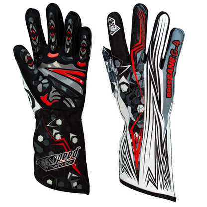 Speed-Handschuhe Brisbane G-4 Schwarz/Rot