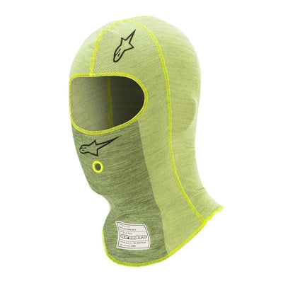 Alpinestars ZX Evo V2 balaclava fluor geel FIA 8856-2018 - KartKings