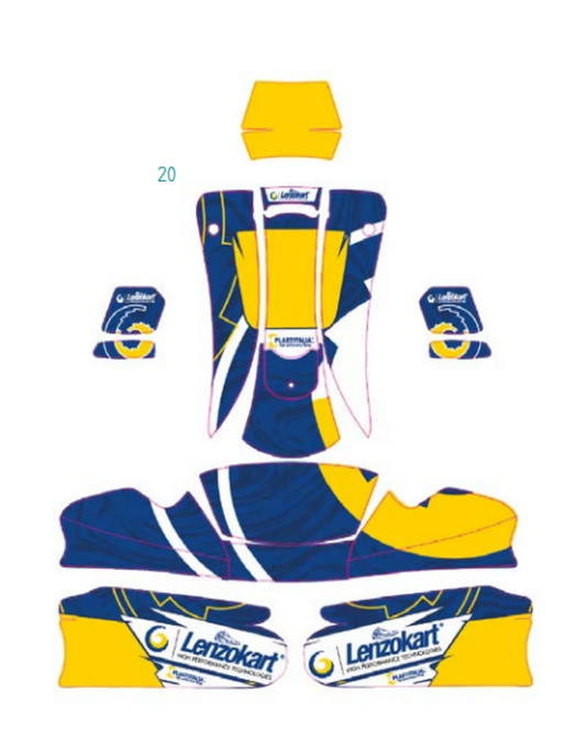 LenzoKart Mini MK20 / MK27 stickerset - KartKings