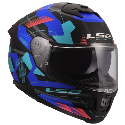 LS2 FF808 Stream II Mika zwart/blauw - KartKings