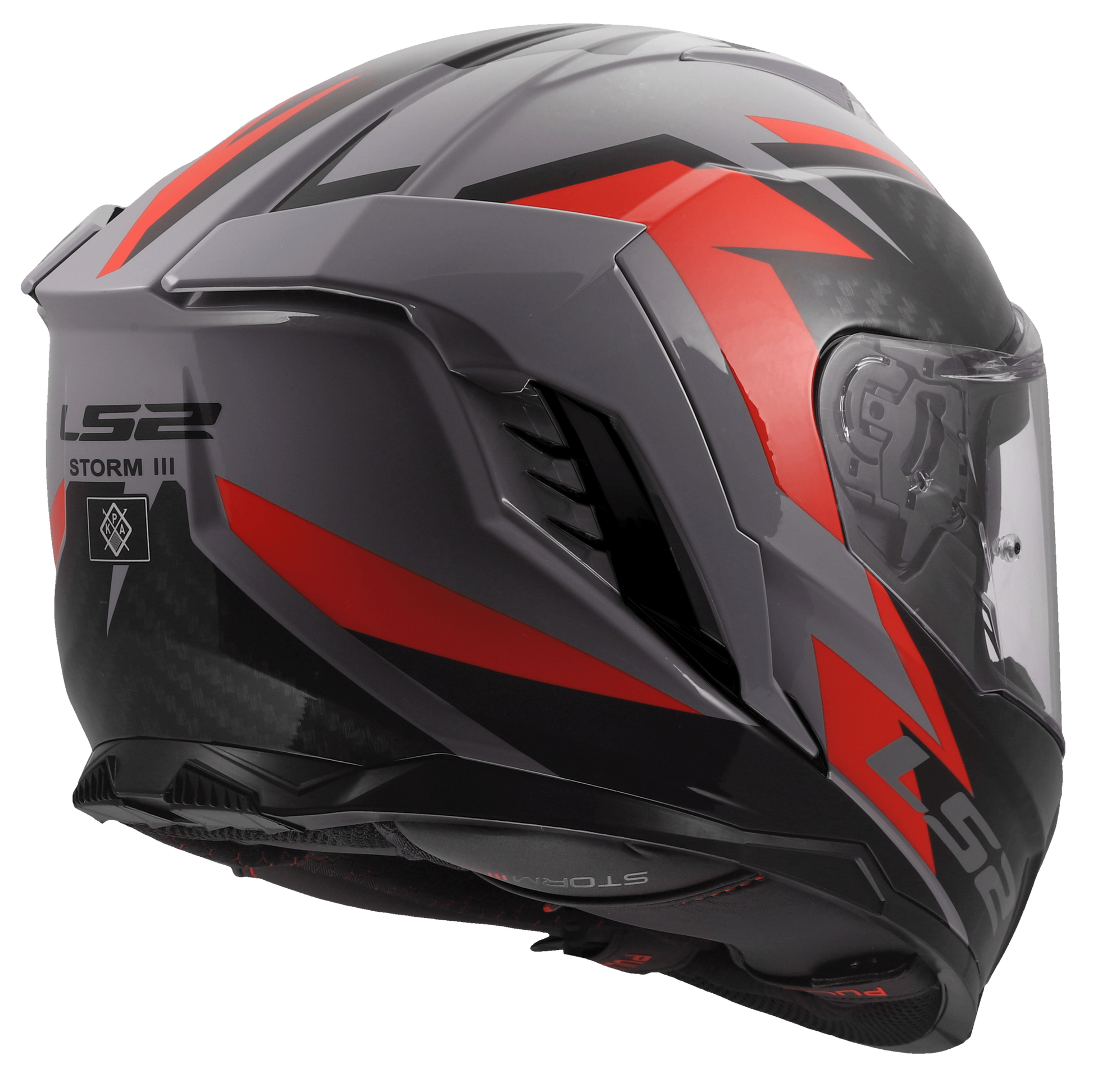 LS2 FF818 Storm III dynamo grijs rood - KartKings