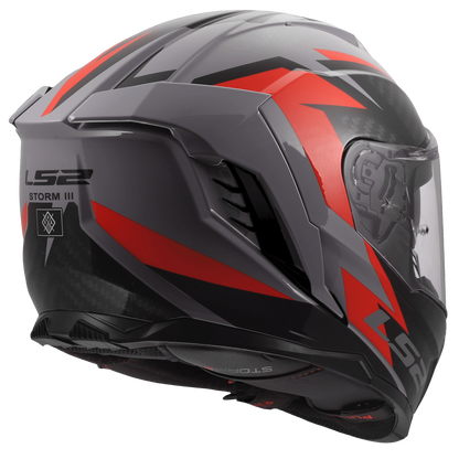 LS2 FF818 Storm III dynamo grijs rood - KartKings
