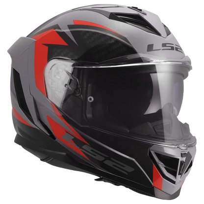 LS2 FF818 Storm III dynamo grijs rood - KartKings