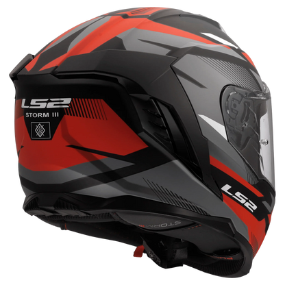 LS2 FF818 Storm III Komai zwart/rood - KartKings