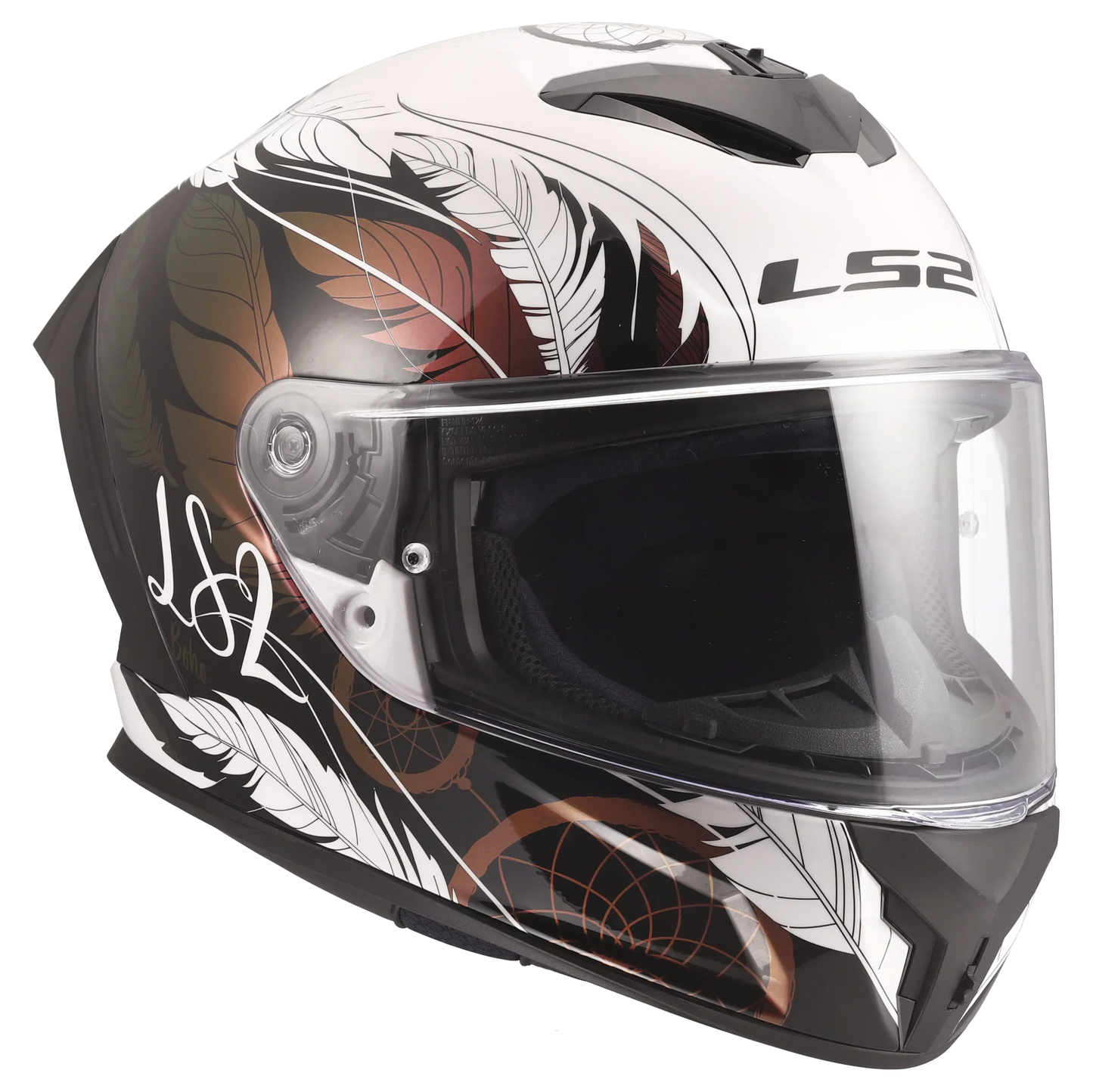 LS2 FF820 Rapid III Boho wit/zwart/roze - KartKings