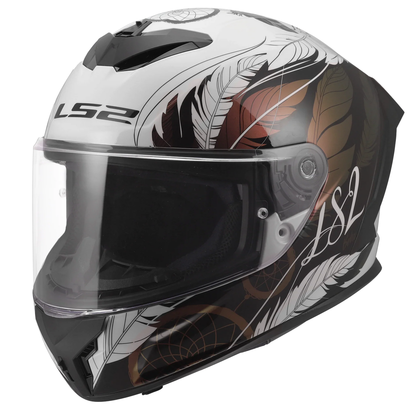 LS2 FF820 Rapid III Boho wit/zwart/roze - KartKings